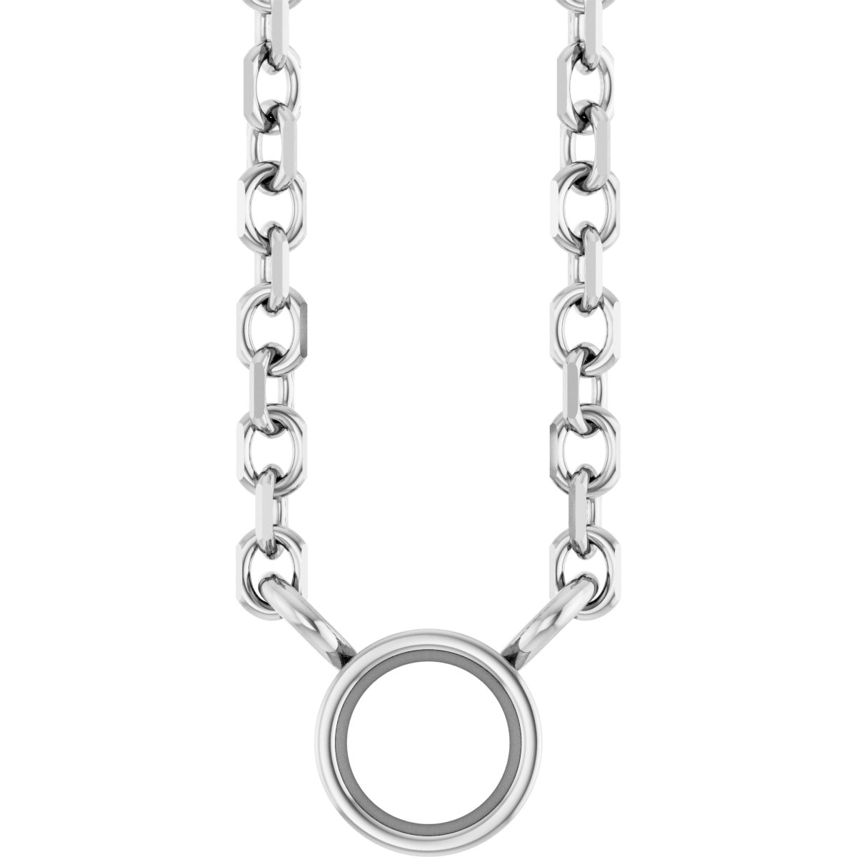 Bezel-Set Solitaire Necklace