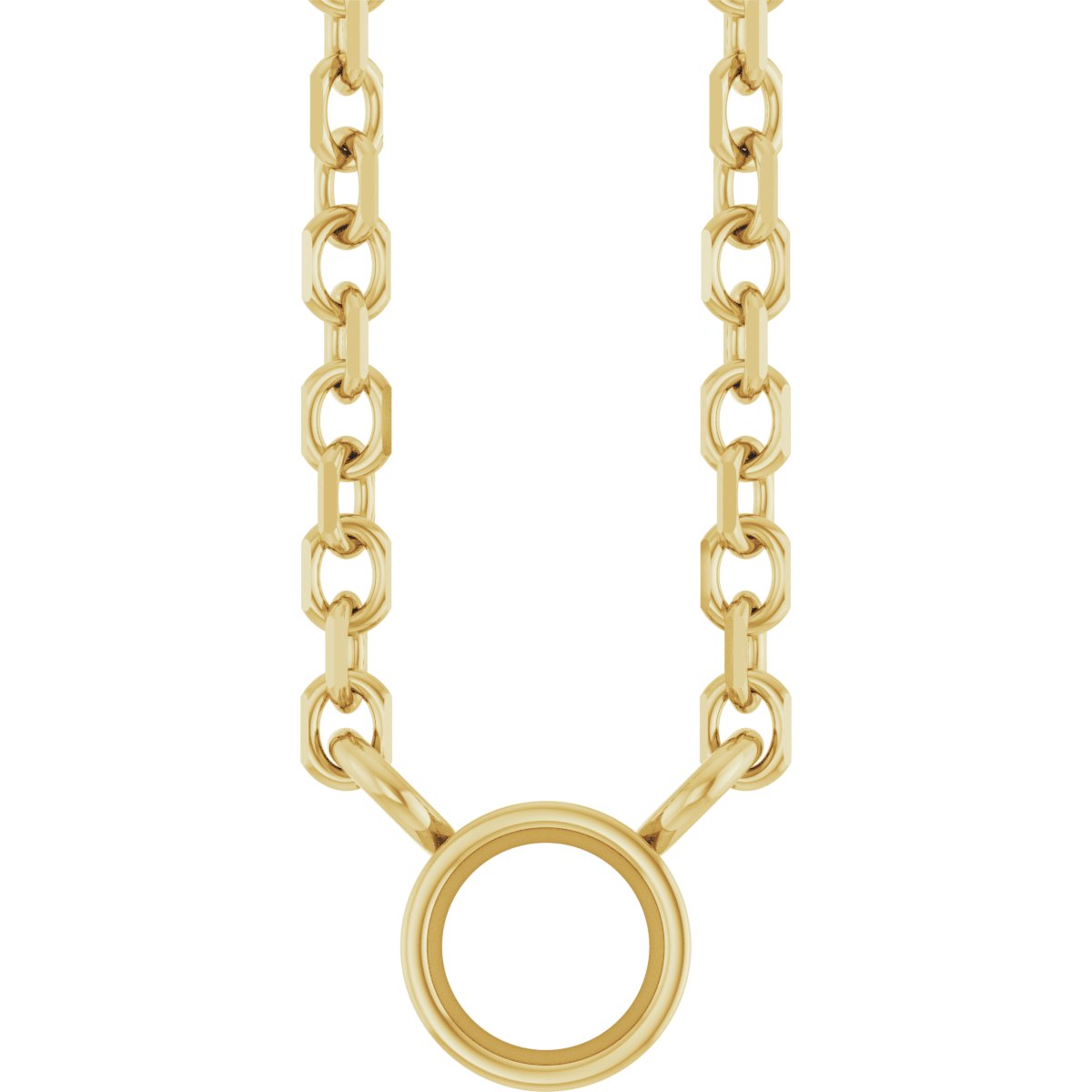 Bezel-Set Solitaire Necklace