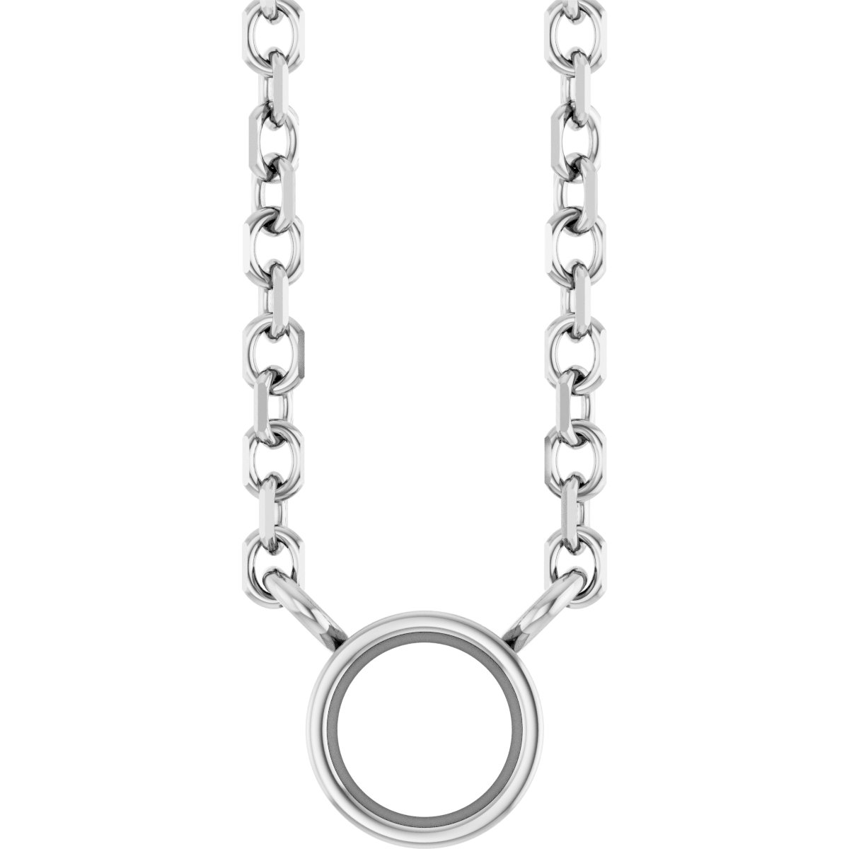 Bezel-Set Solitaire Necklace