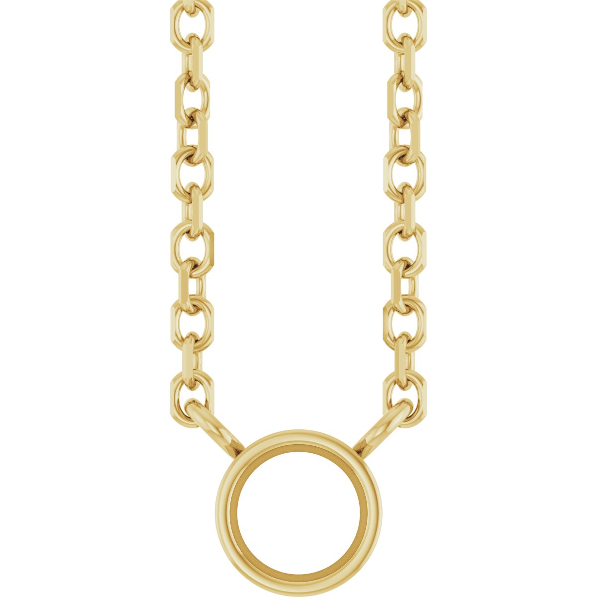 Bezel-Set Solitaire Necklace