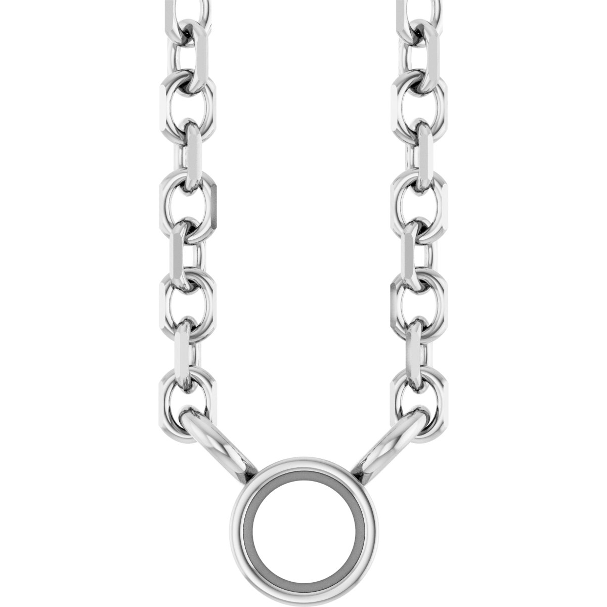 Bezel-Set Solitaire Necklace