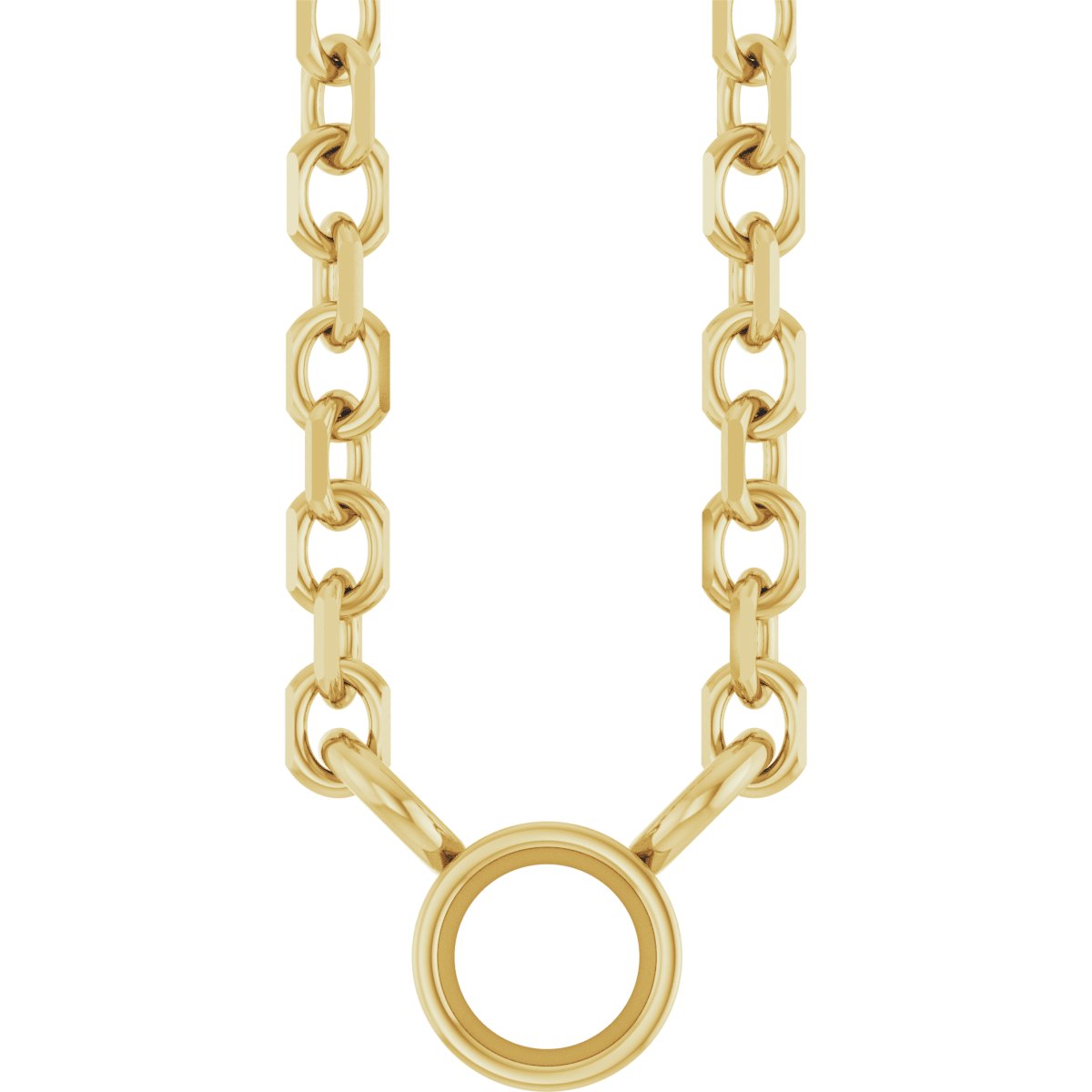 Bezel-Set Solitaire Necklace