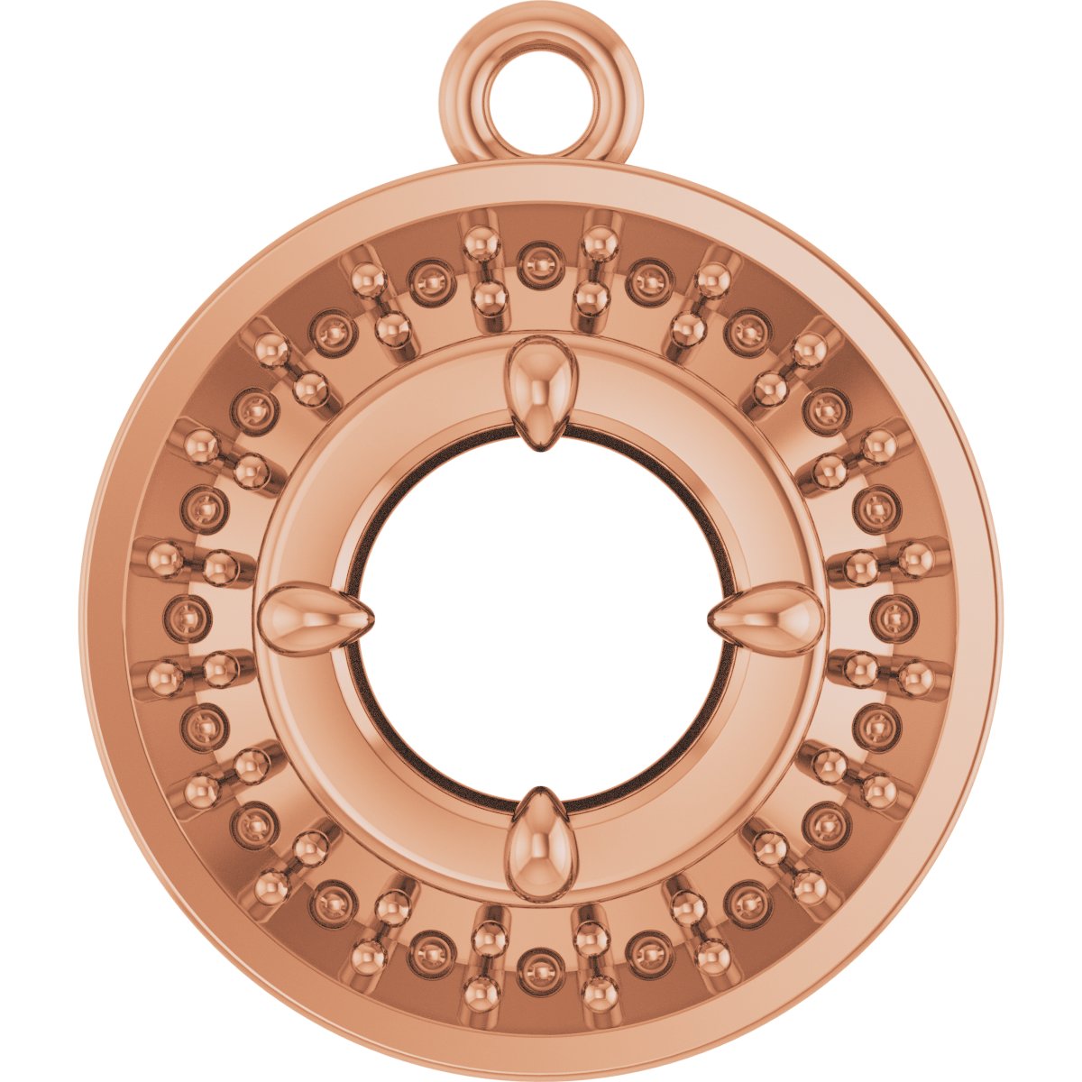 Claw-Prong Halo-Style Dangle