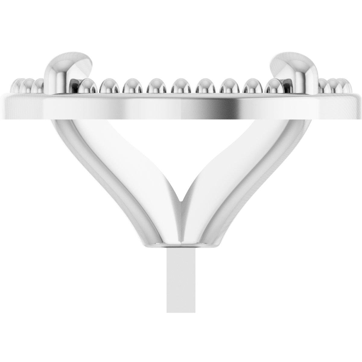 4-Prong Claw Milgrain Peg Setting