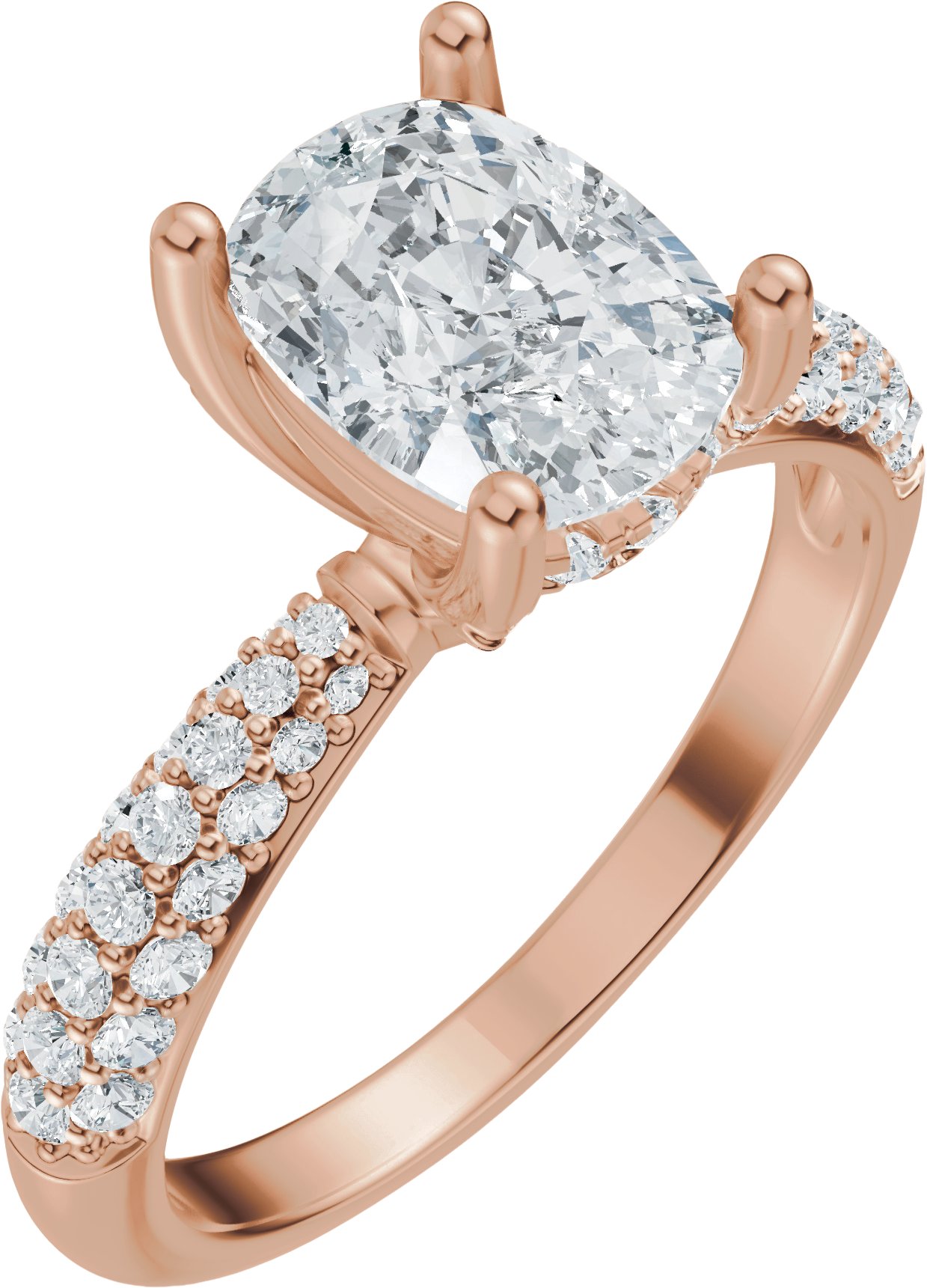 Hidden Halo-Style Engagement Ring or Band