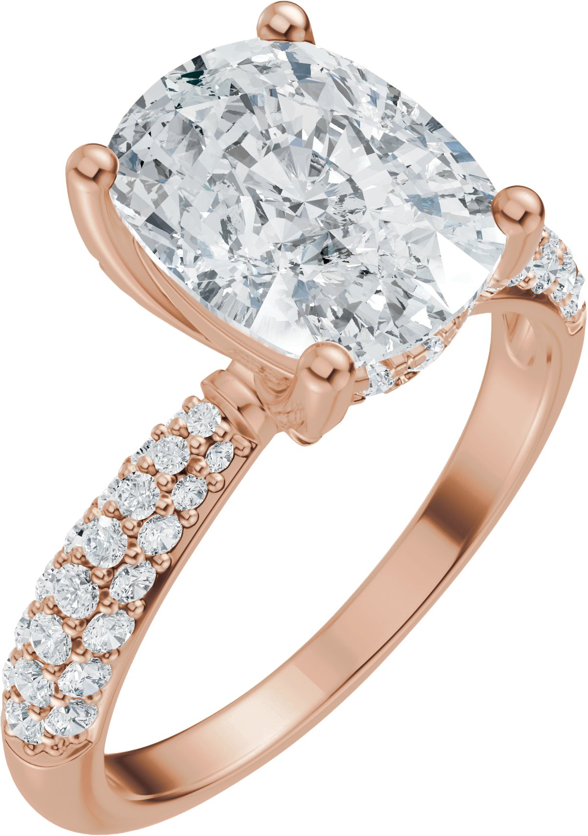 Hidden Halo-Style Engagement Ring or Band