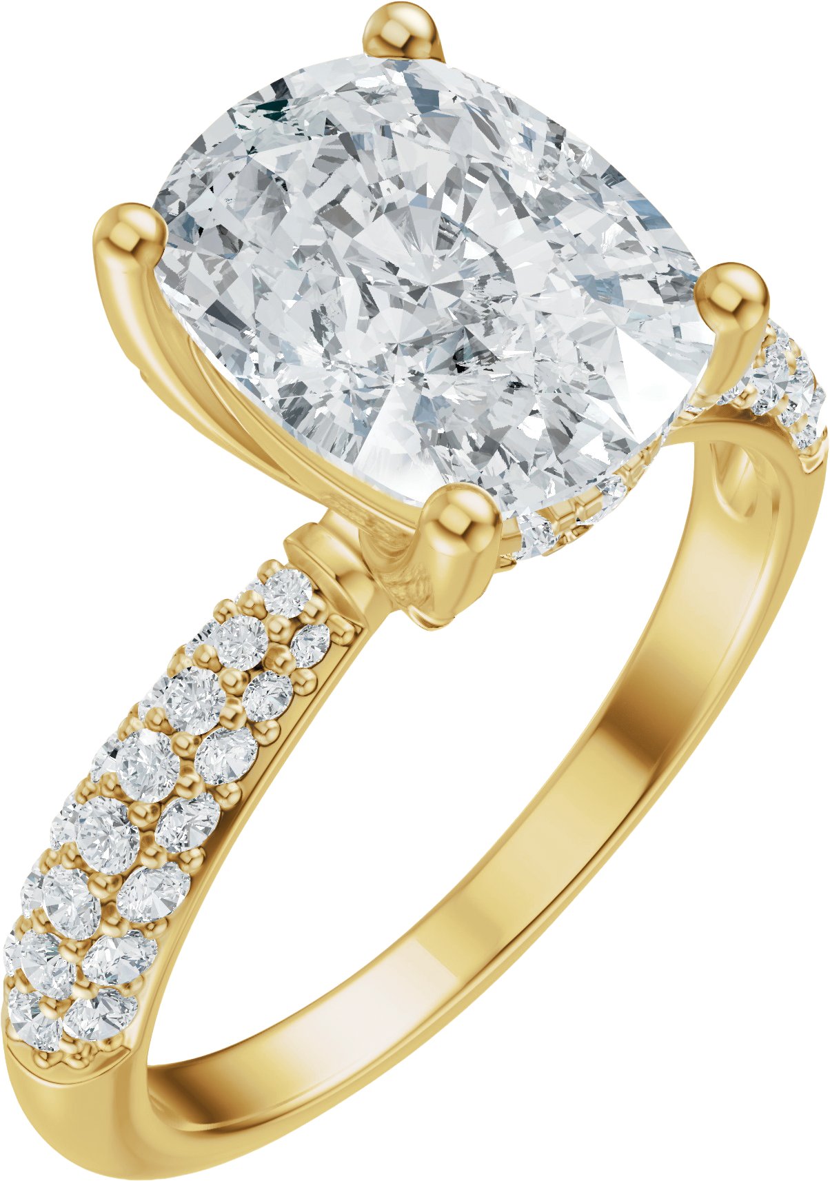 Hidden Halo-Style Engagement Ring or Band