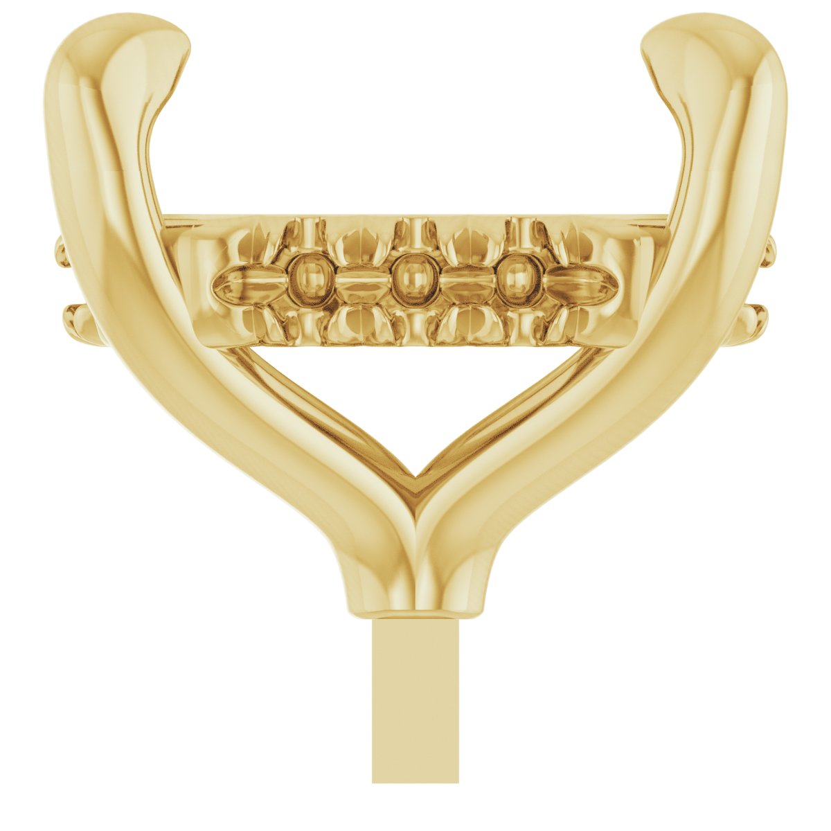 4-Prong Pre-Notched Claw Hidden Halo-Style Peg Setting