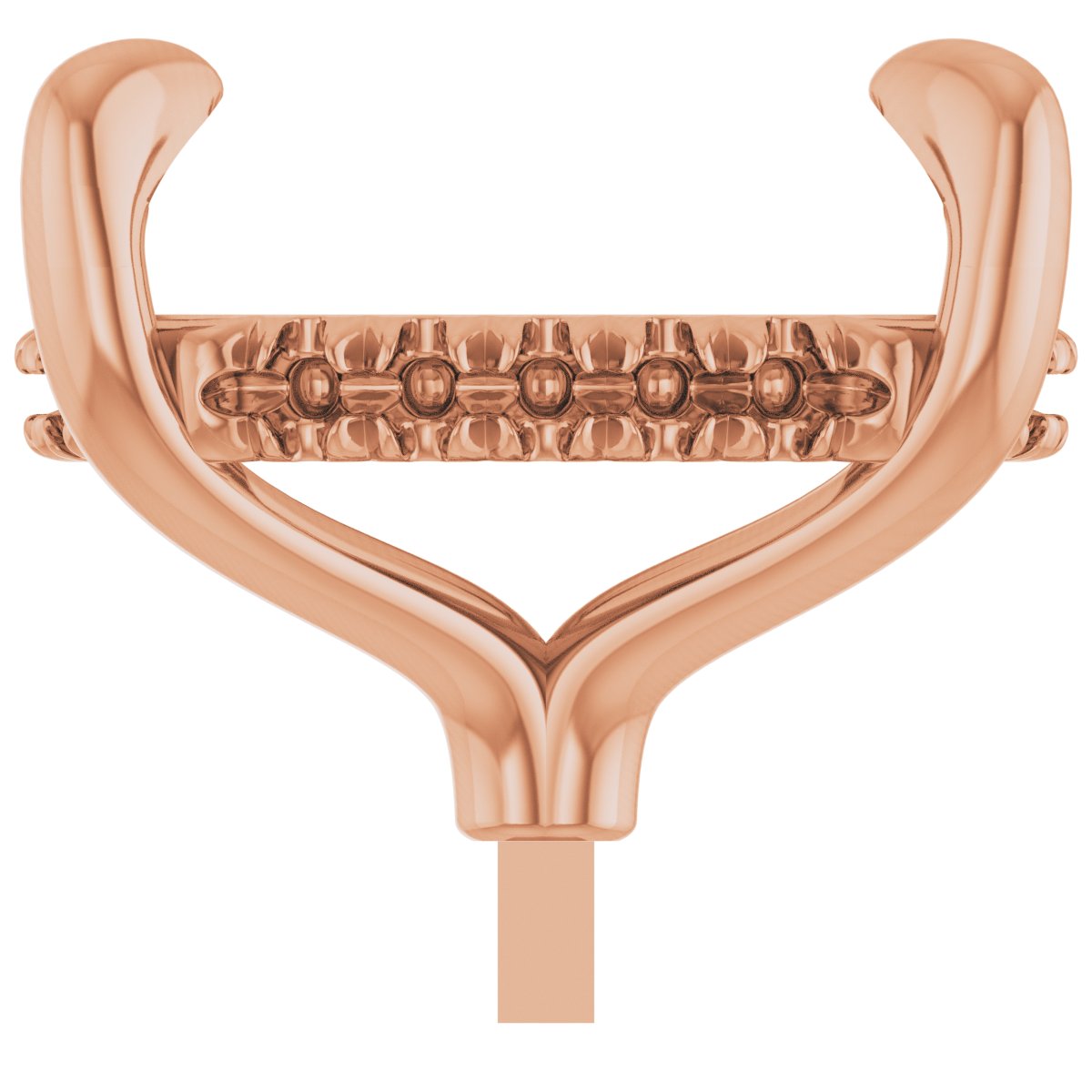 4-Prong Pre-Notched Claw Hidden Halo-Style Peg Setting