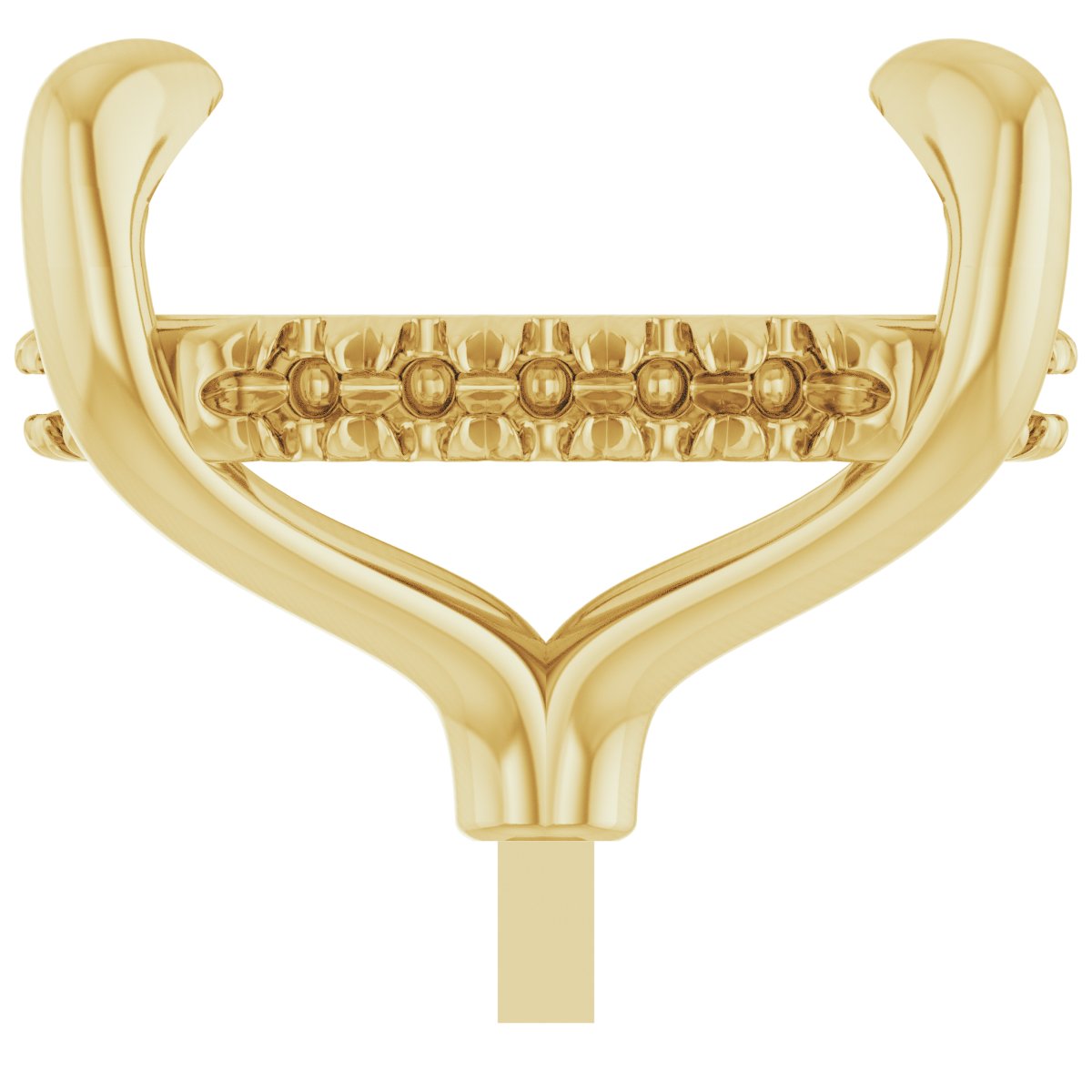 4-Prong Pre-Notched Claw Hidden Halo-Style Peg Setting