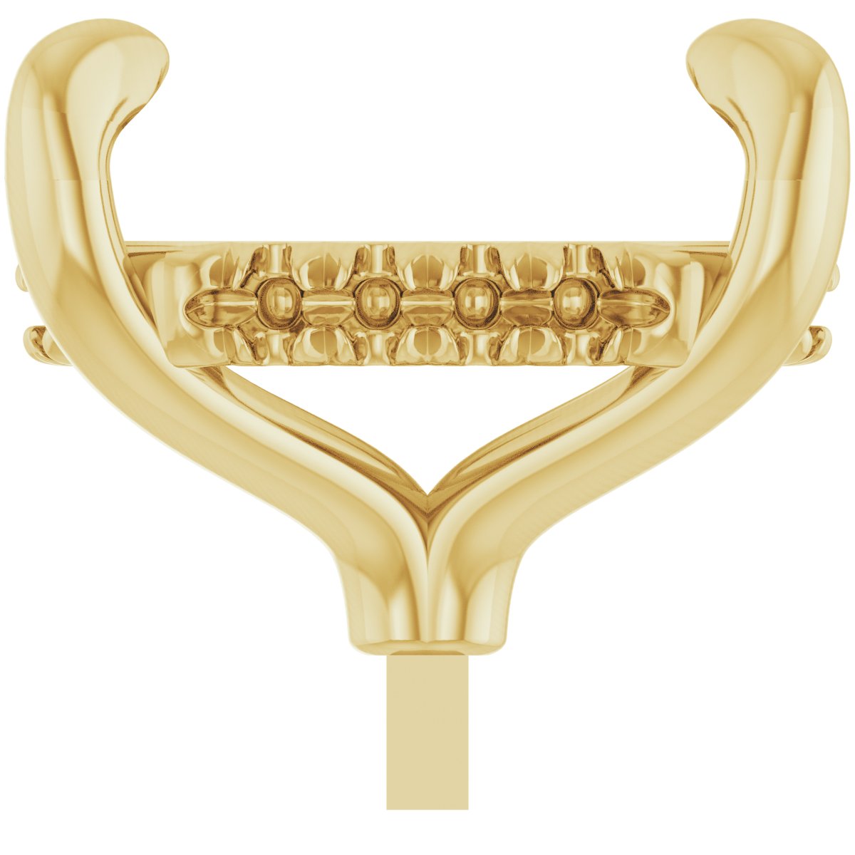 4-Prong Pre-Notched Claw Hidden Halo-Style Peg Setting