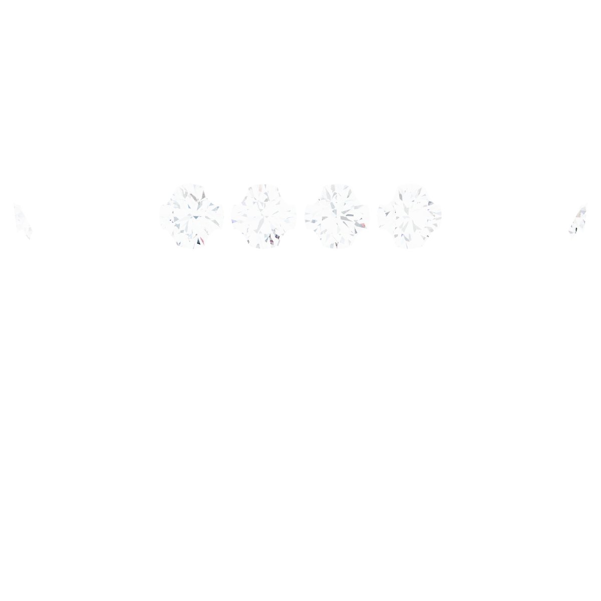 4-Prong Pre-Notched Claw Hidden Halo-Style Peg Setting
