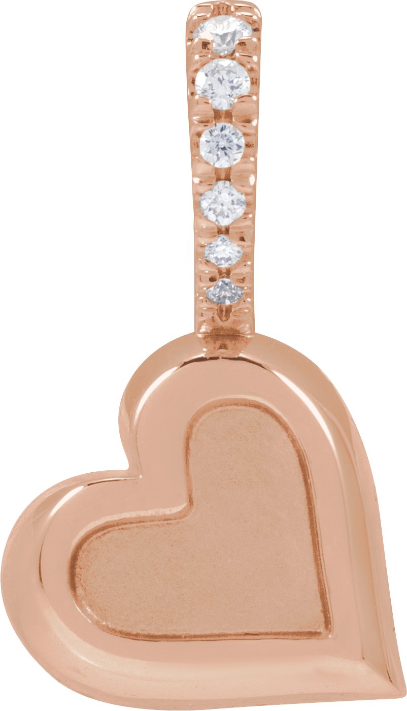 Engravable Heart Pendant