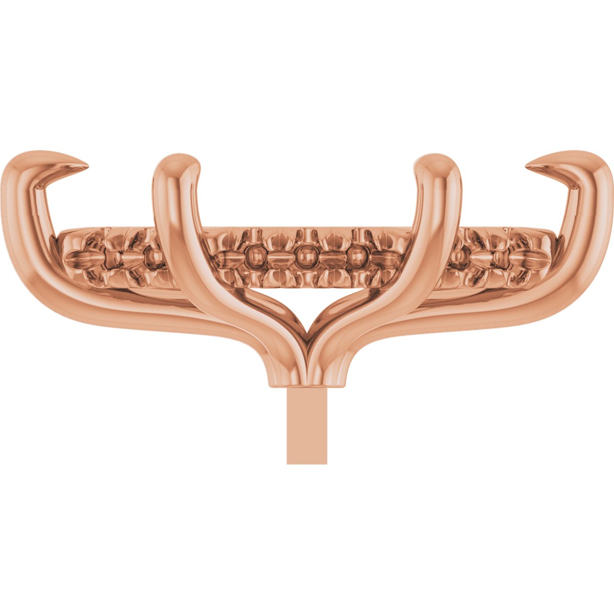 4-Prong Pre-Notched Claw Hidden Halo-Style Peg Setting
