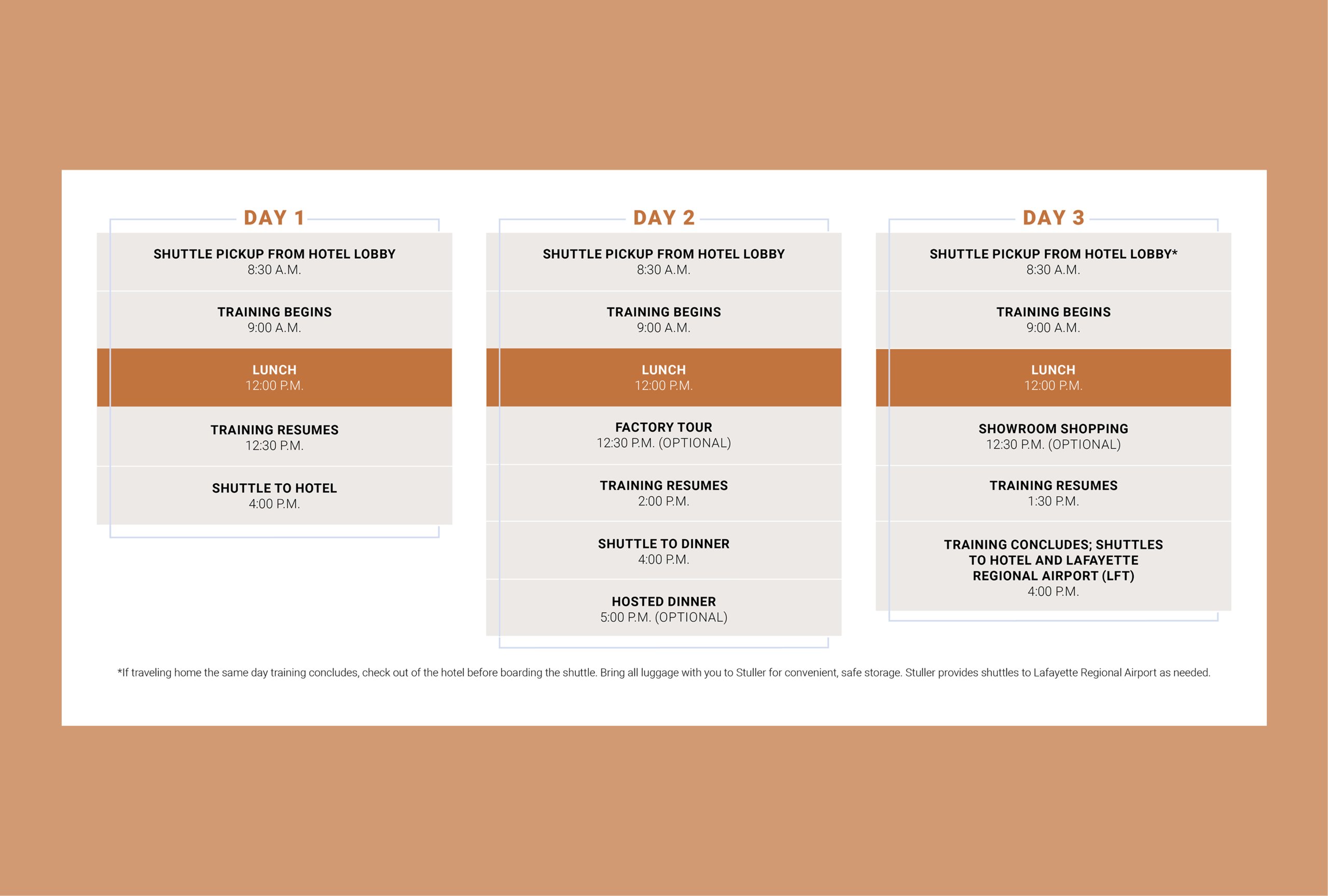 Digital Manufacturing Training Schedule
