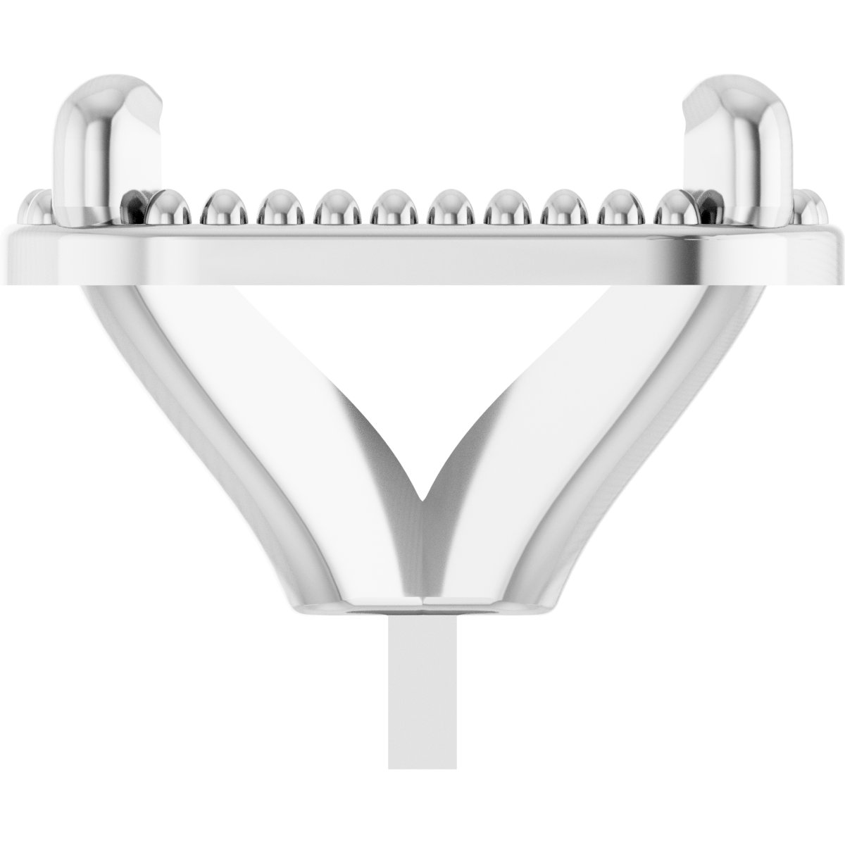 4-Prong Claw Milgrain Peg Setting