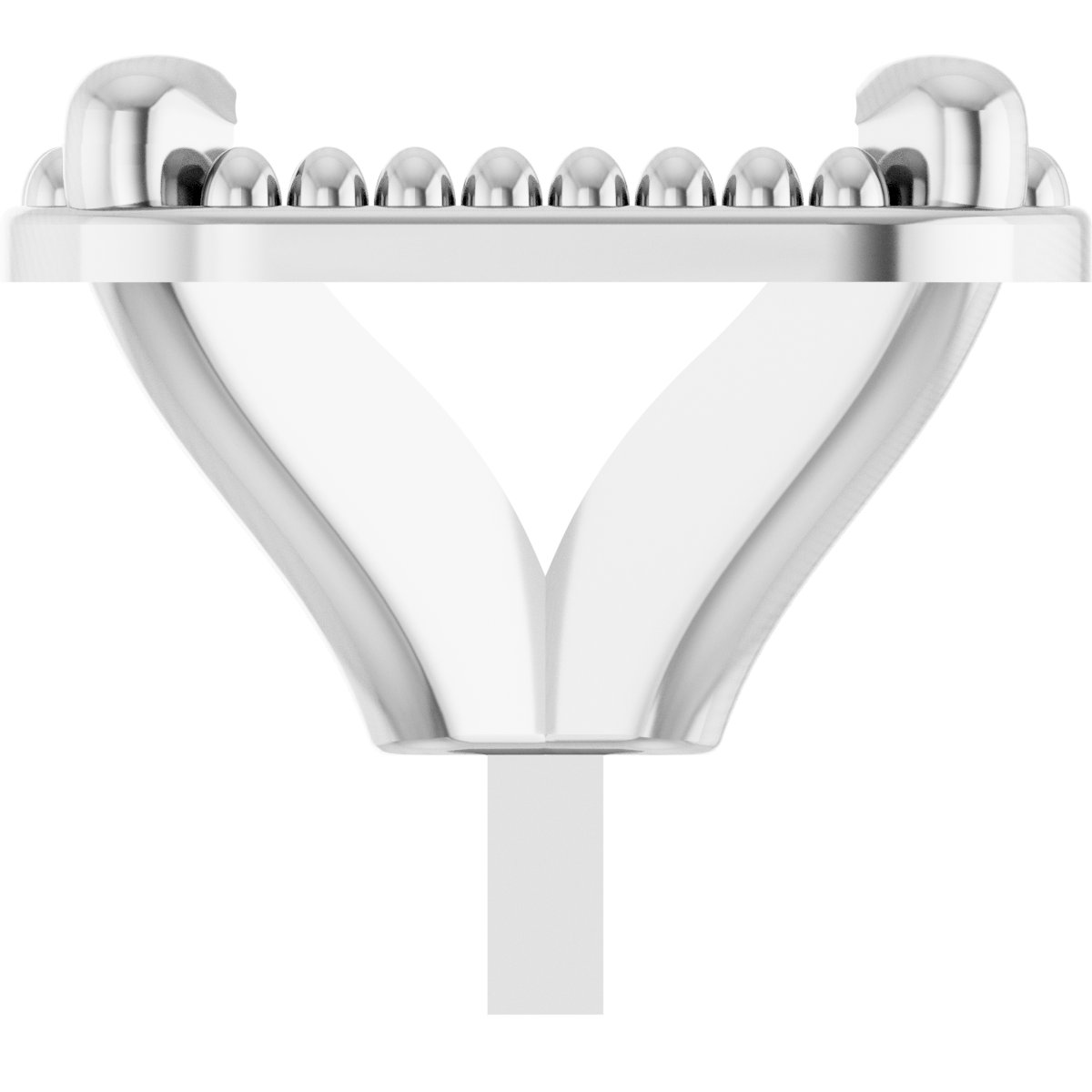 4-Prong Claw Milgrain Peg Setting