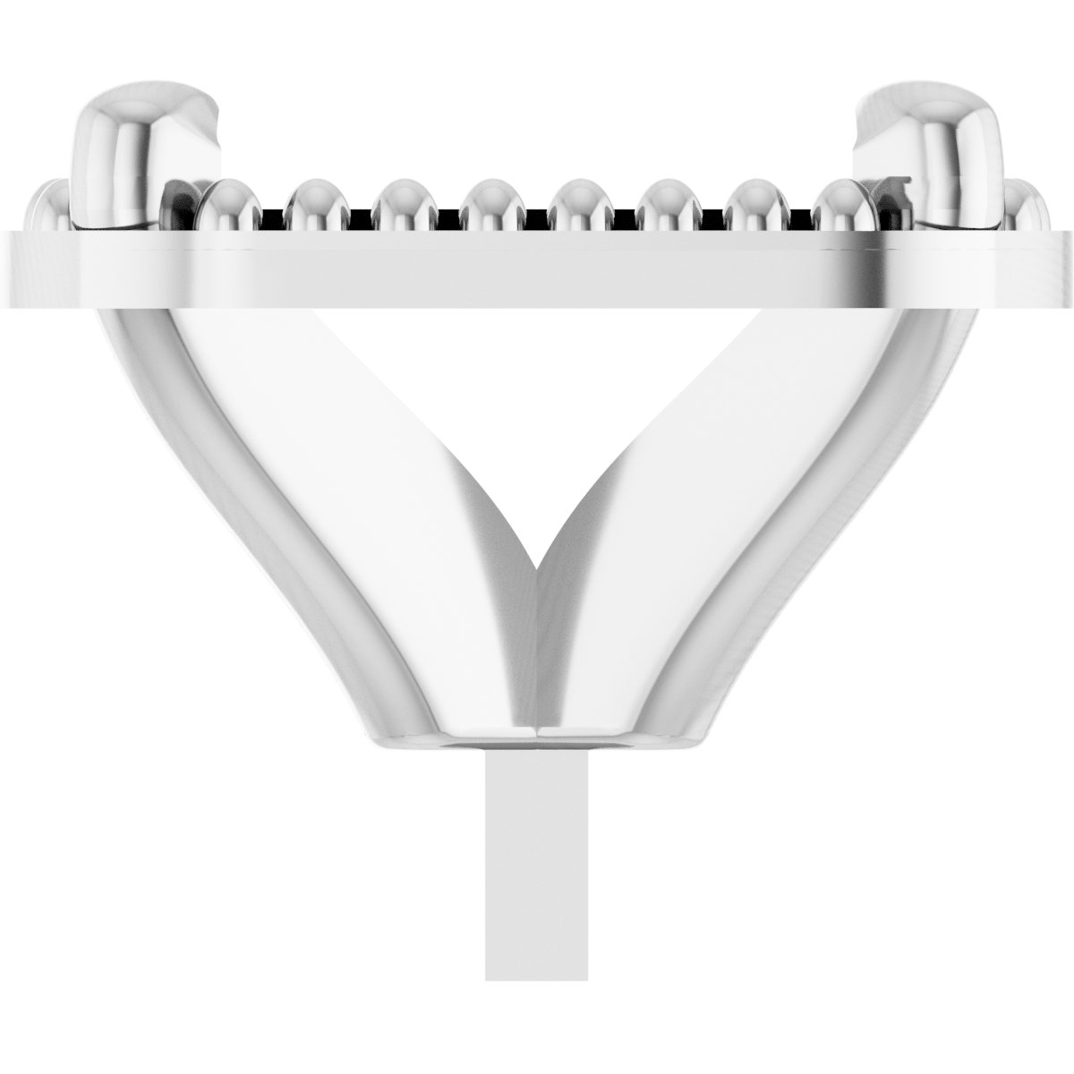 4-Prong Claw Milgrain Peg Setting