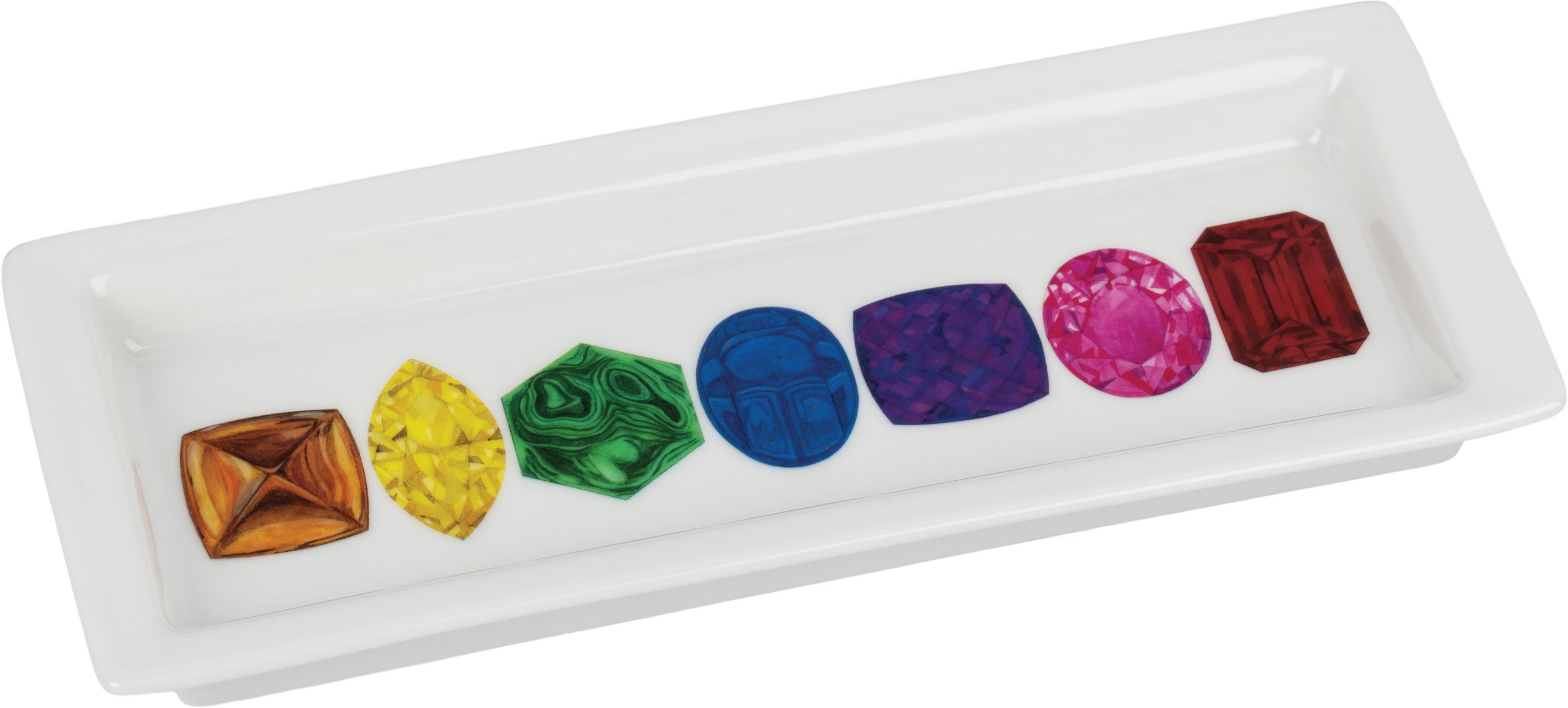 Rainbow Gemstone Jewelry Tray