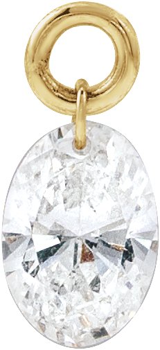 Lab-Grown Diamond Drilled Dangles