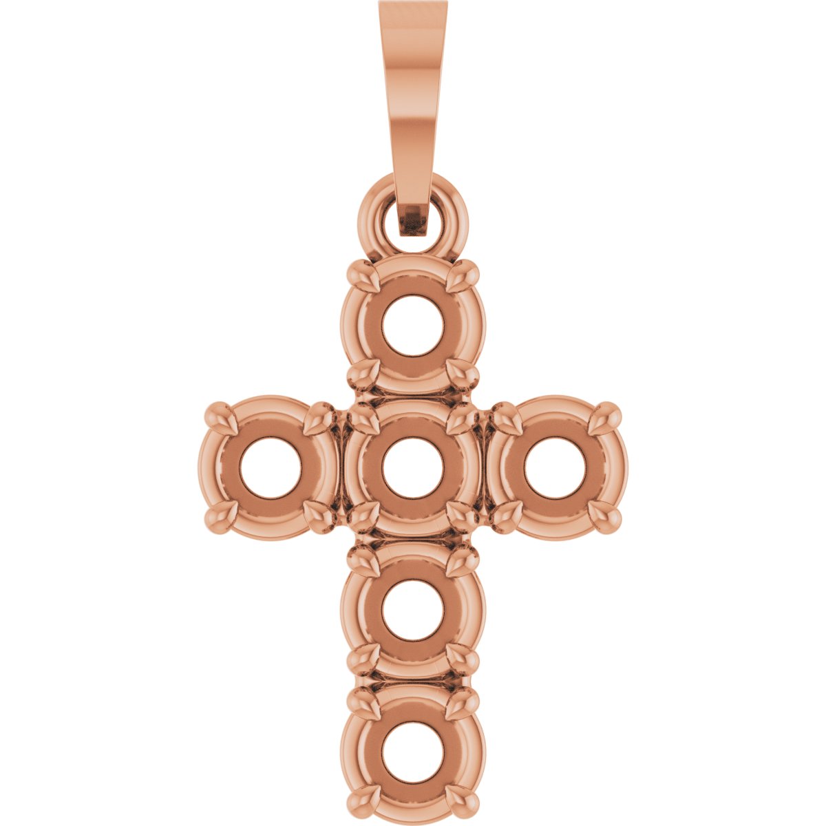 Claw-Prong Cross Pendant