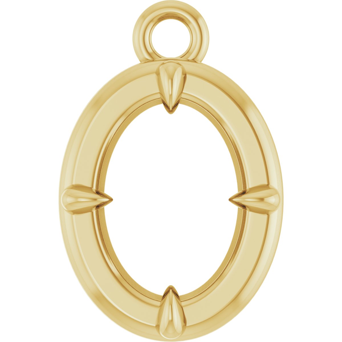 Claw-Prong Solitaire Bezel-Style Dangle