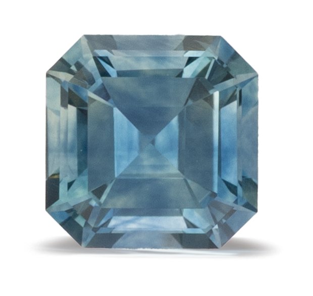 ASSCHER 0.86ct Natural Sapphire 