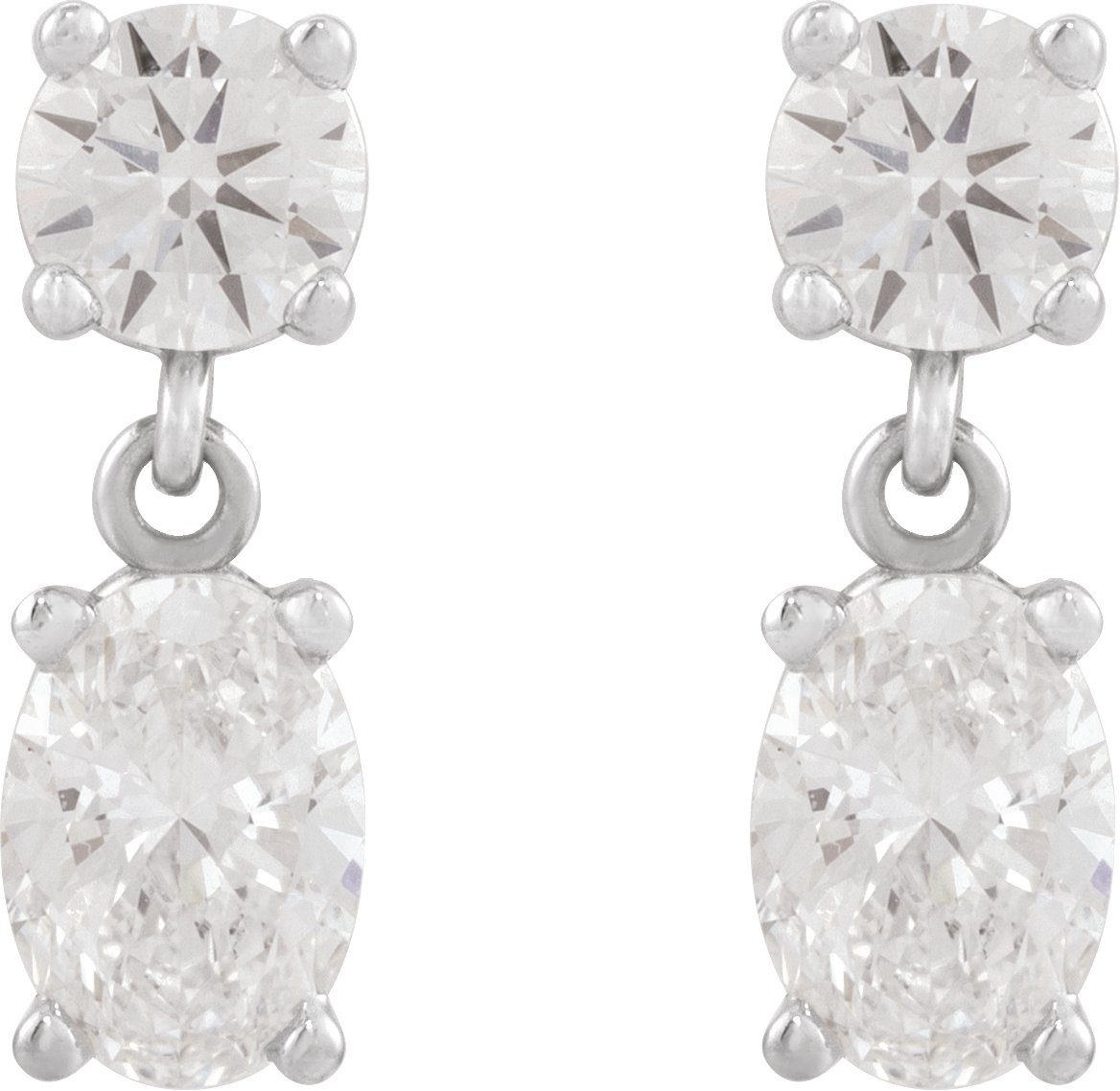 Alternative view of Two-Stone Dangle Earrings