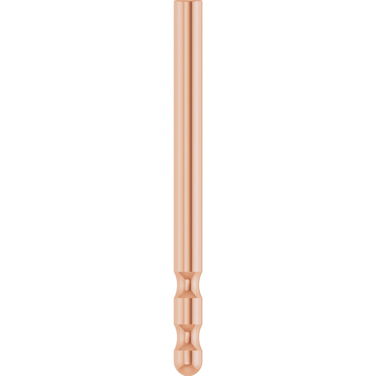 .034x.444" Double Notched Friction Earring Post