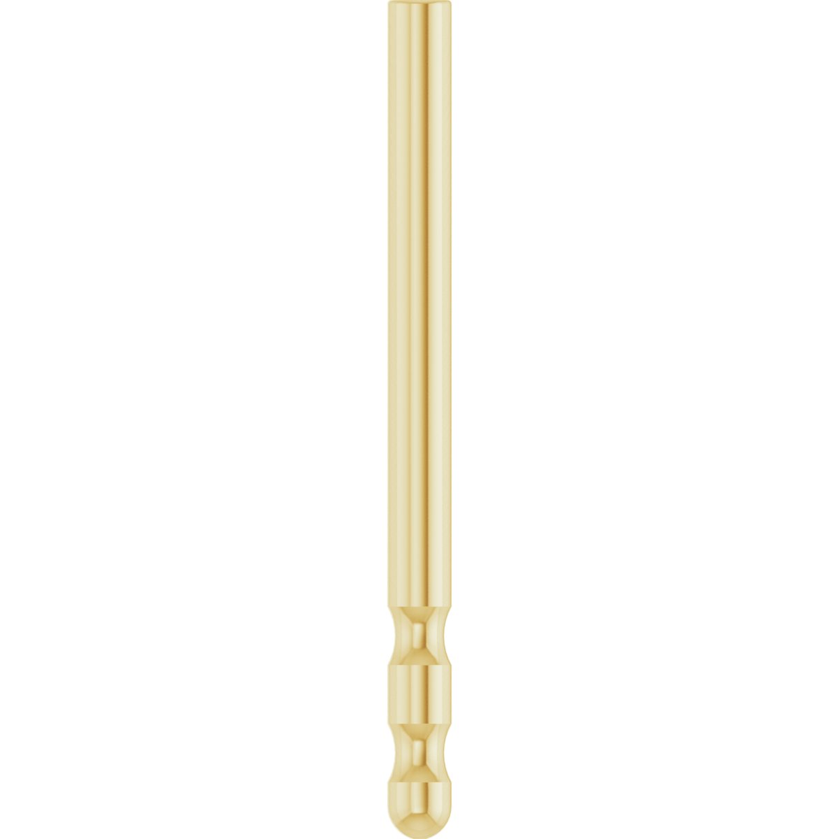 .034x.444" Double Notched Friction Earring Post