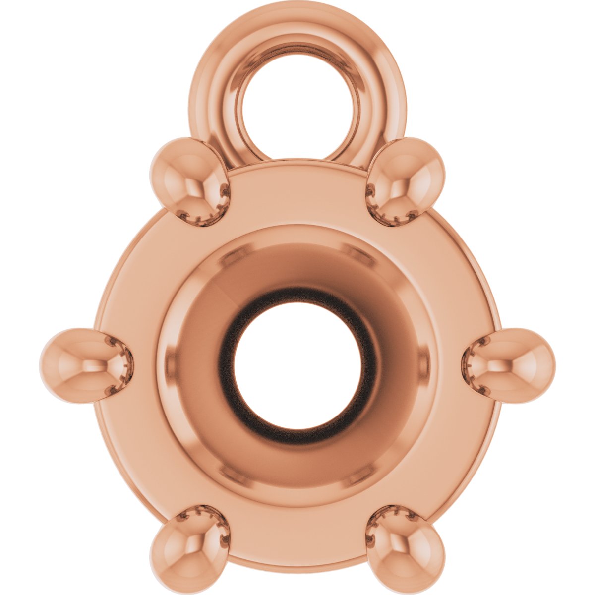 Round 6-Prong Dangle