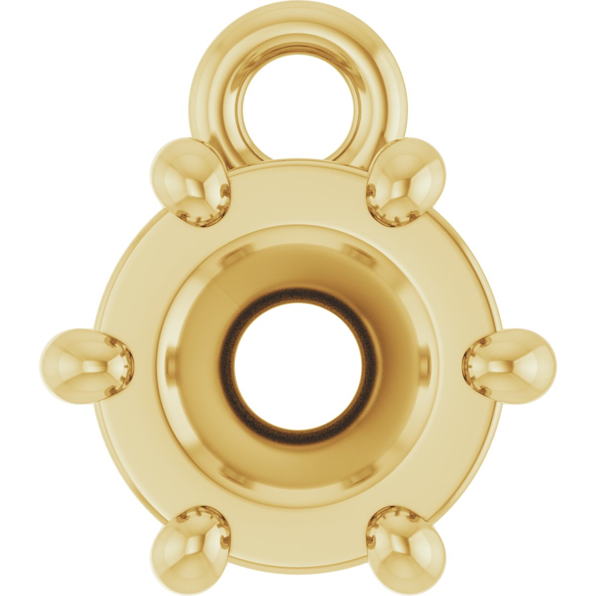 Round 6-Prong Dangle