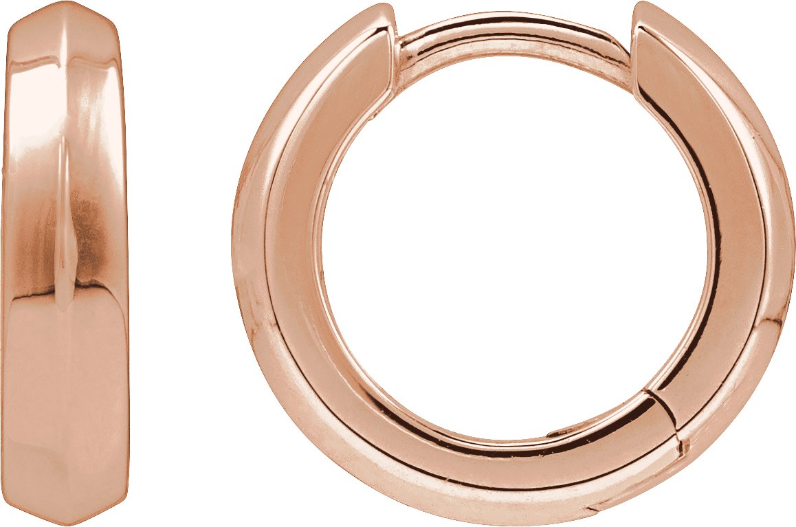 Knife-Edge Hoop Earrings