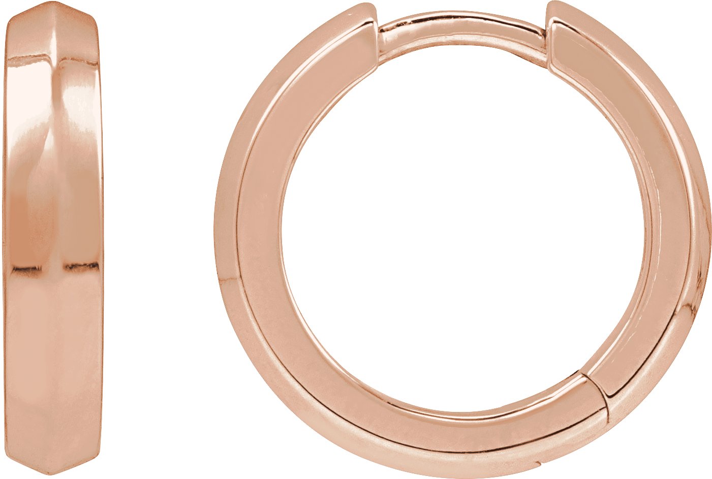 Knife-Edge Hoop Earrings