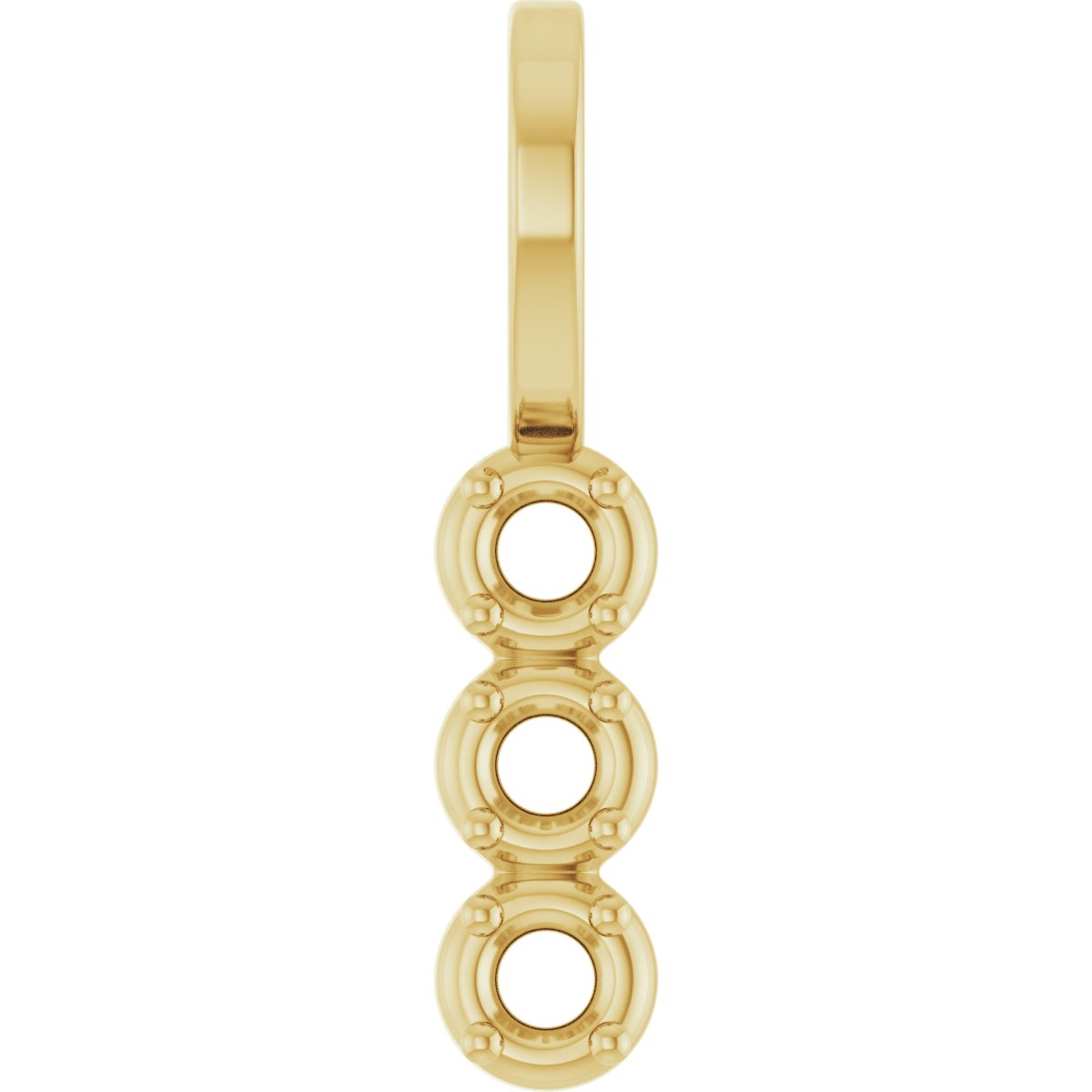 Family Bezel-Style Bar Pendant