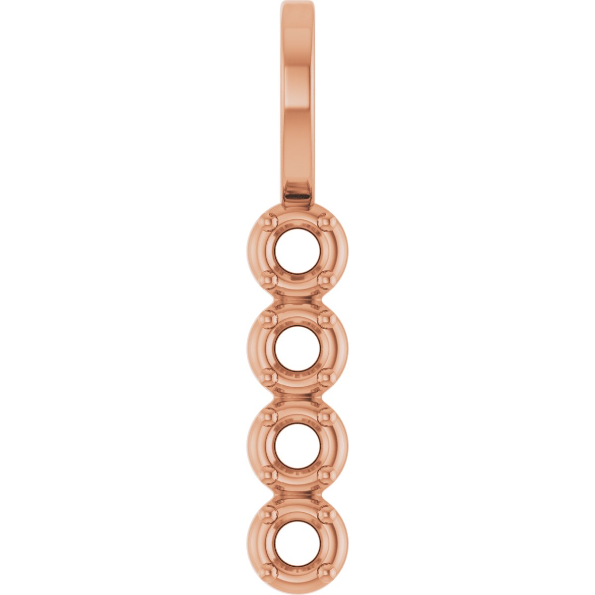 Family Bezel-Style Bar Pendant