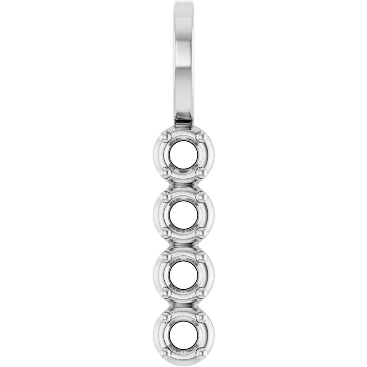 Family Bezel-Style Bar Pendant