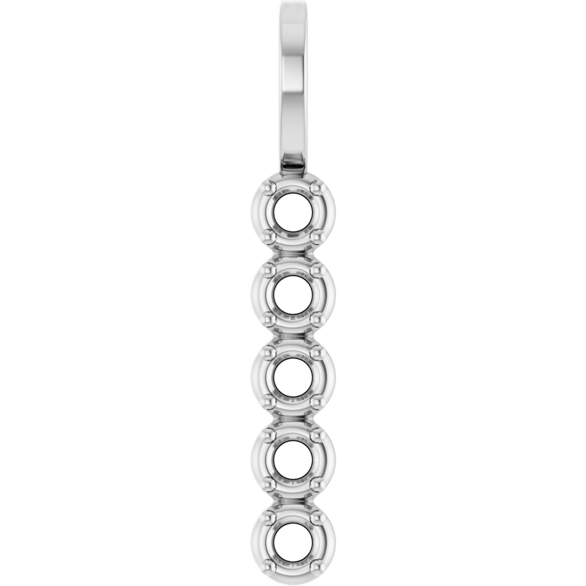 Family Bezel-Style Bar Pendant