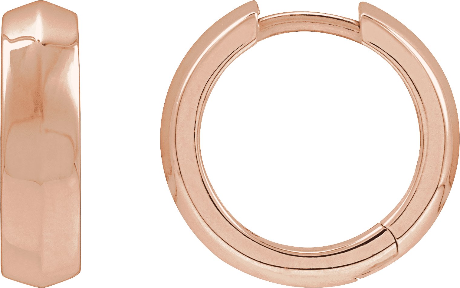 Knife-Edge Hoop Earrings