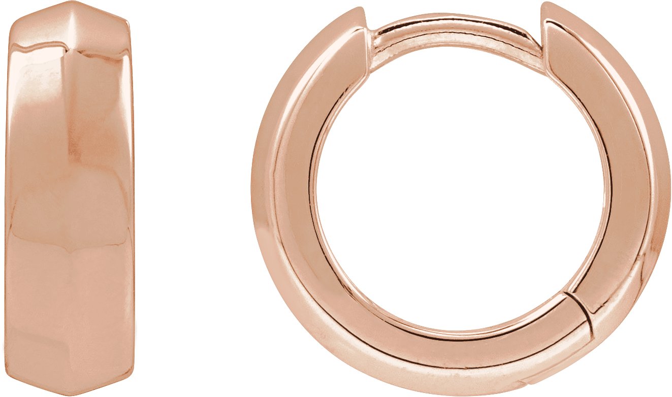 Knife-Edge Hoop Earrings