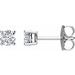 Platinum 1/4 CT Natural Diamond Stud Earring
