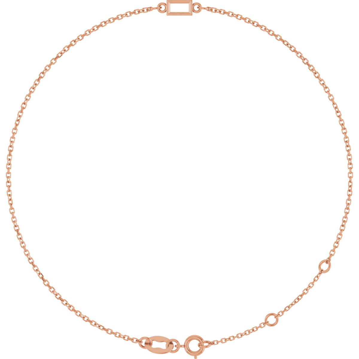 Bezel-Set Link Bracelet