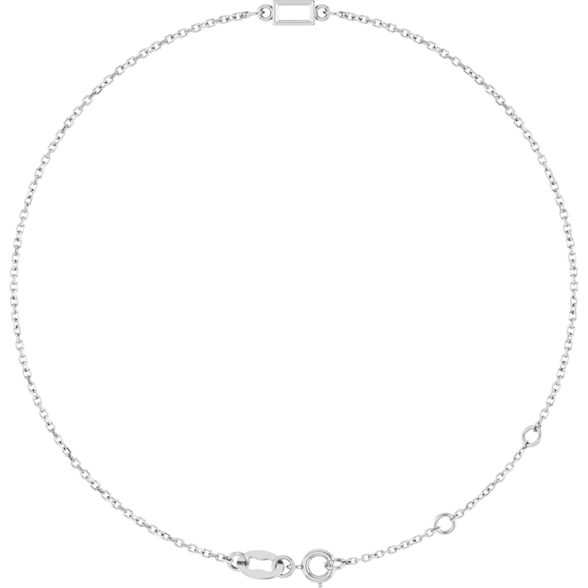 Bezel-Set Link Bracelet