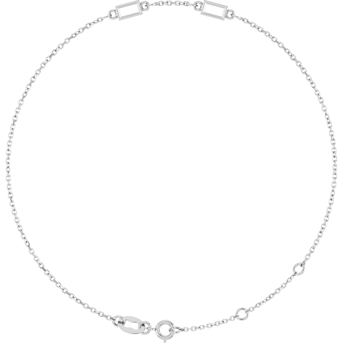 Bezel-Set Link Bracelet