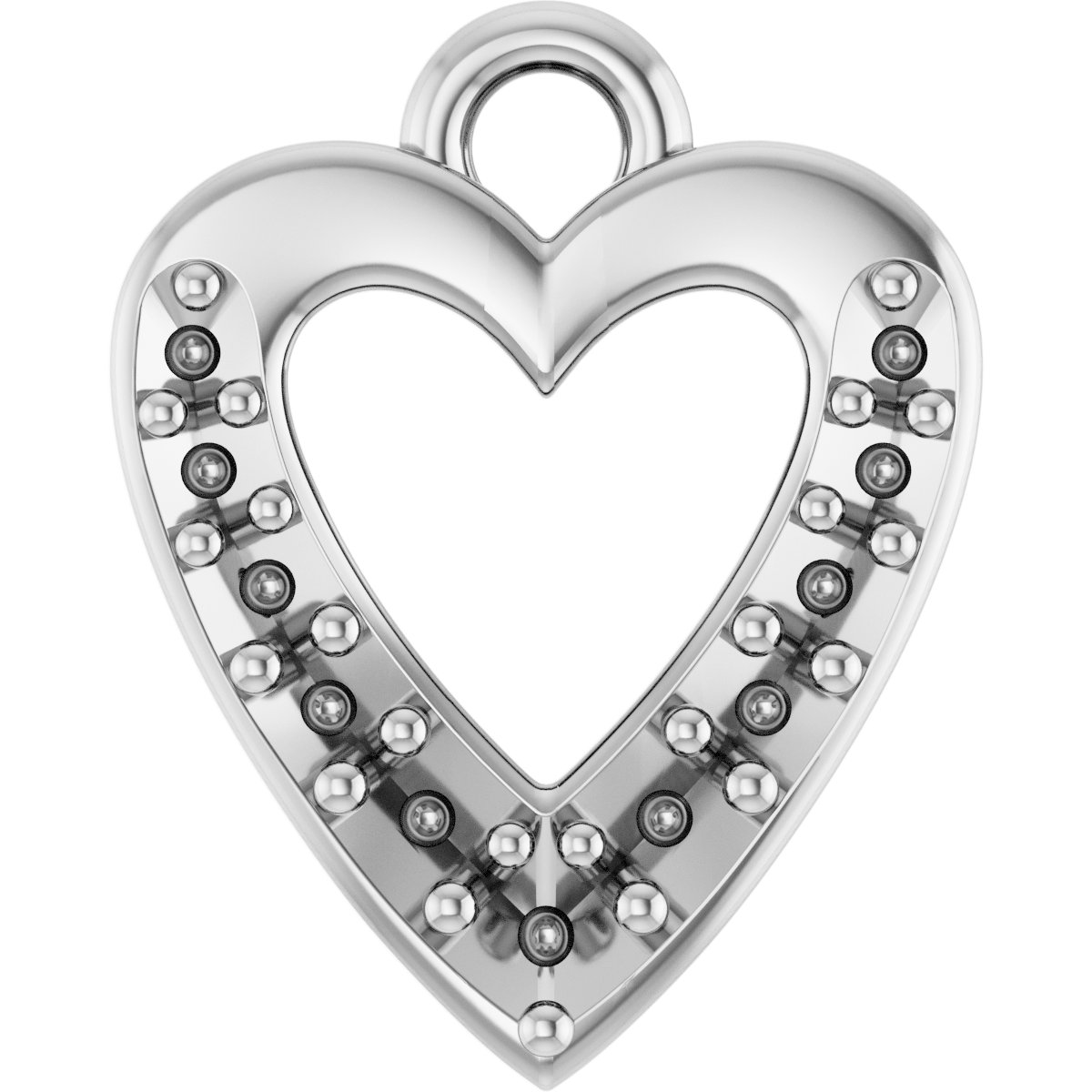 Accented Heart Dangle