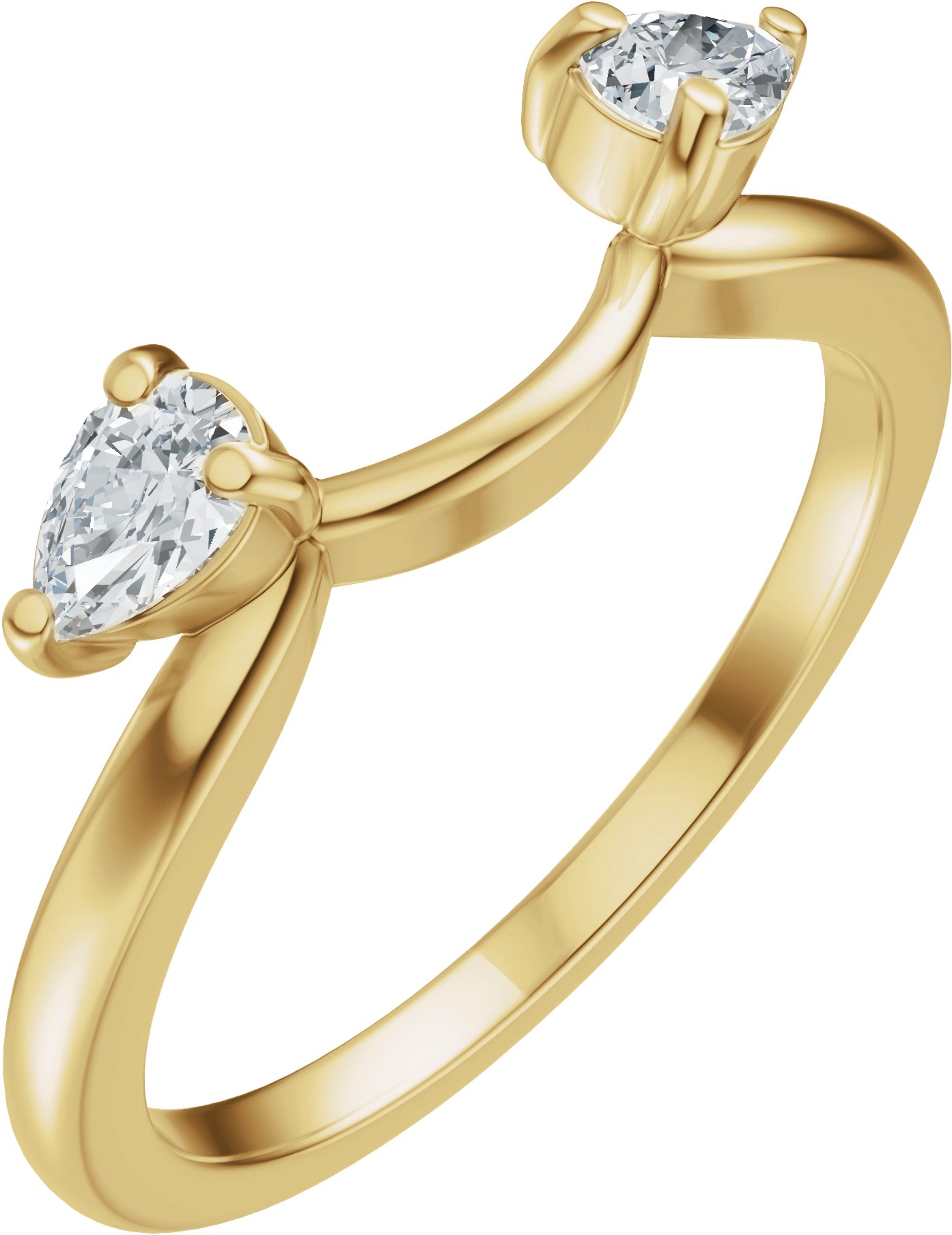 1/3 CTW Natural Diamond Wrap-Style Enhancer – 14K Yellow Gold