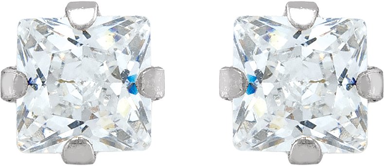 Alternative view of Round 4-Prong Inverness® Piercing Stud Earrings