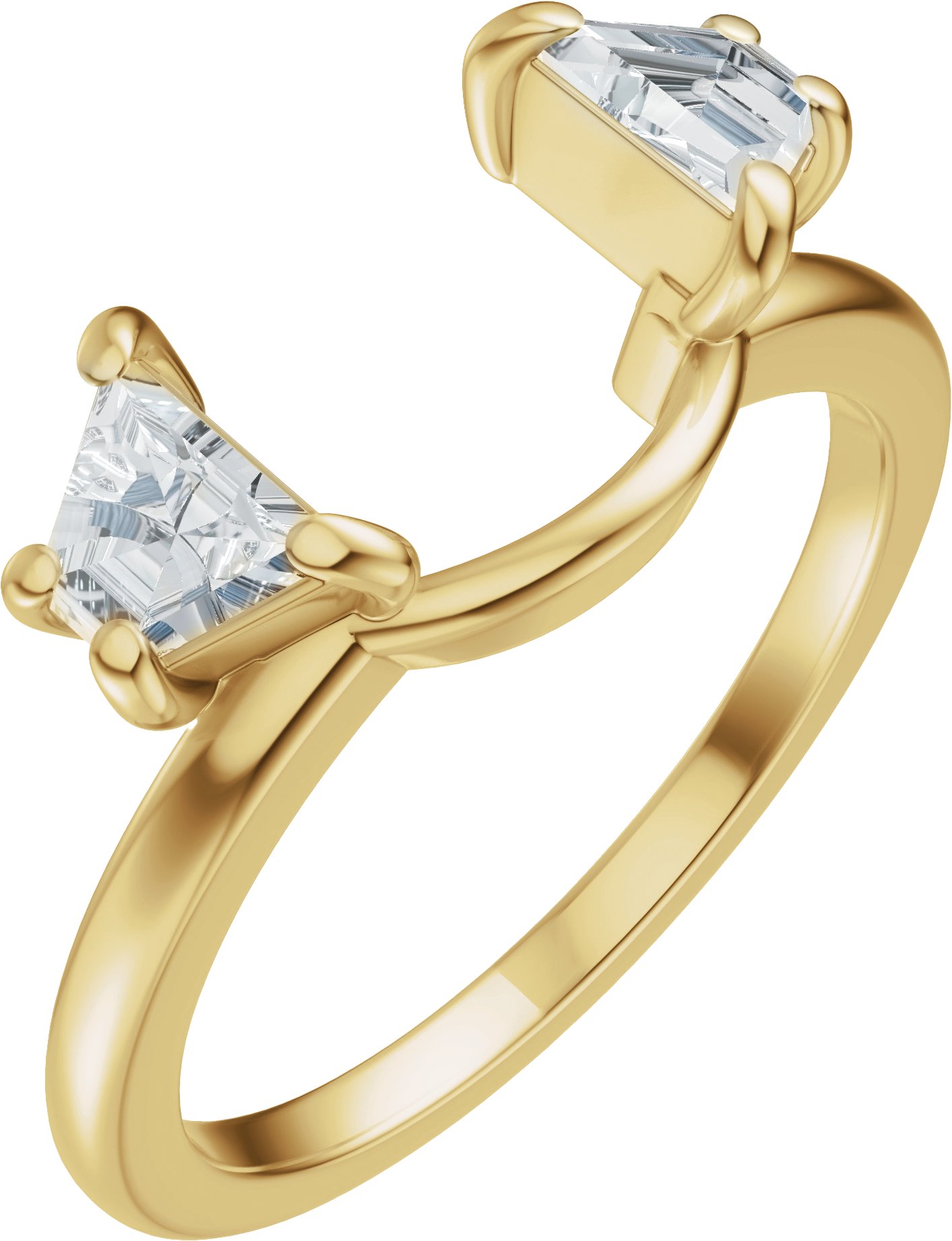 1/2 CTW Lab-Grown Diamond Wrap Ring Enhancer – 14K Yellow Gold