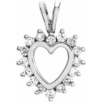 Diamond Heart Pendant .33 CTW Ref 501678