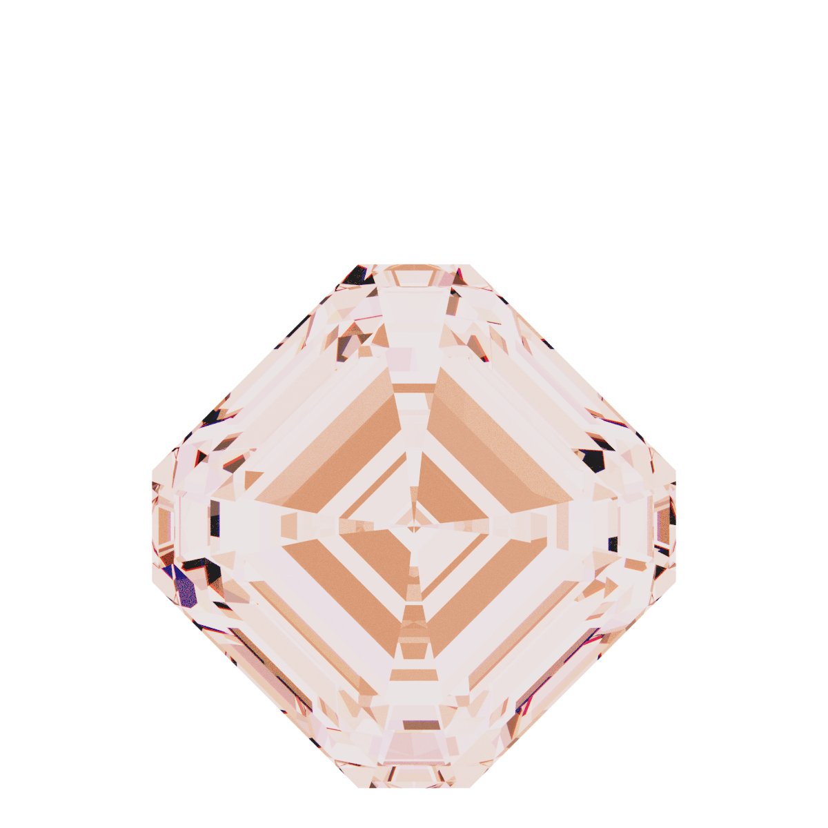 Asscher Bezel-Set Dangle